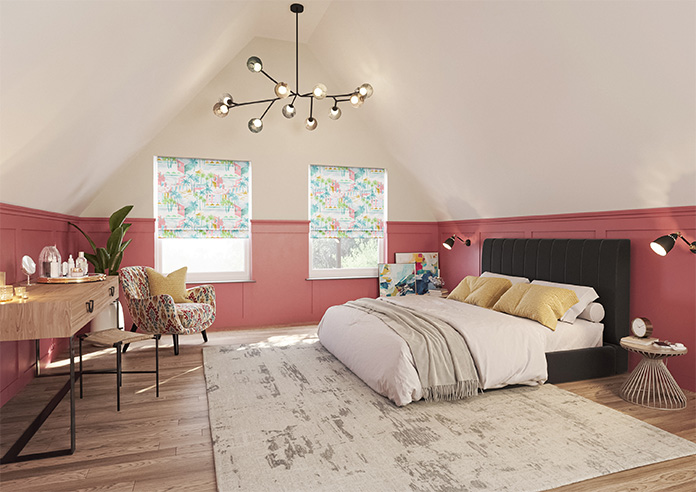 Sunset Boulevard, Brights - Motorised Roman Blind - Image 6